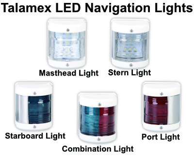 Talamex LED Navigation Lights - White Housing