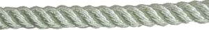 Reel of 100m Gleistein 3 strand polyester 14mm Rope - White