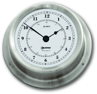 Ship’s Clock - Stainless Steel | Talamex Series 125 Ship's Instruments