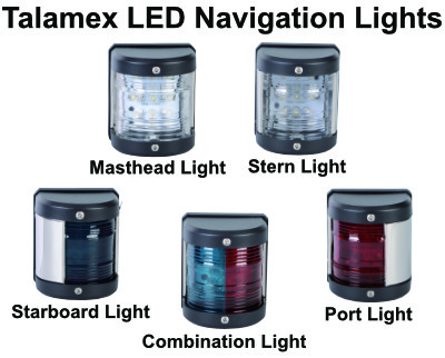 Talamex LED Navigation Lights - Black Housing