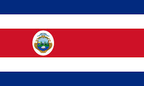 Compass Marine Printed Courtesy Flag - Costa Rica