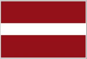 Compass Marine Printed Courtesy Flag - Latvia