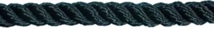 Reel of 200m Gleistein 3 strand polyester 12mm Rope - Black & Navy