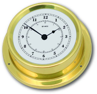 Ship’s Clock - Brass | Talamex Series 125 Ship's Instruments