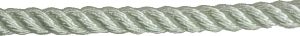 Reel of 100m Gleistein 3 strand polyester 8mm Rope - White