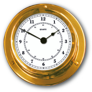 Ship’s Clock - Brass | Talamex Series 110 Ship's Instruments