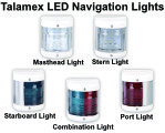 Talamex LED Navigation Lights - White Housing