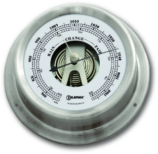 Ship’s Barometer - Stainless Steel | Talamex Series 125 Ship's Instruments