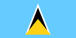 Compass Marine Printed Courtesy Flag - St Lucia