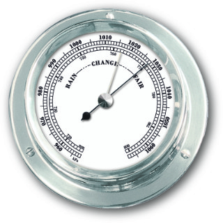 Ship’s Barometer - Chrome Plated Brass | Talamex Series 110 Ship's Instruments